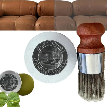 Wise Owl Furniture Salve Entretien du cuir avec brosse