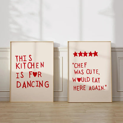 Kitchen Quote Wall Art