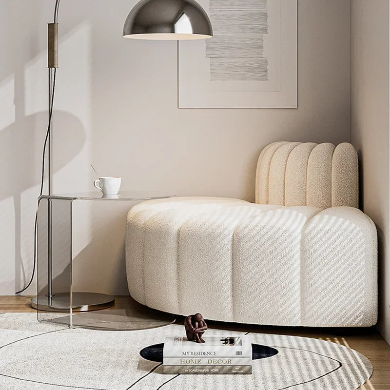 Bouclé Lazy Corner Sofa