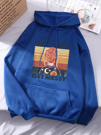 Gehen Sie Risiken ein, machen Sie Fehler, werden Sie chaotisch Hoodie