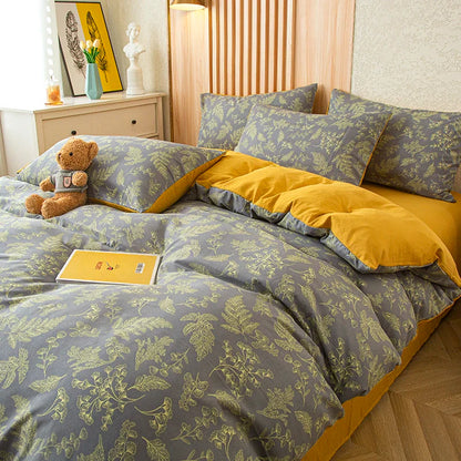 Marigold Washed Cotton Duvet Cover Set