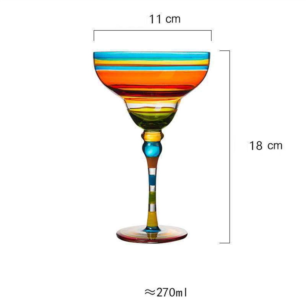 Colorful Margarita Wine Glasses