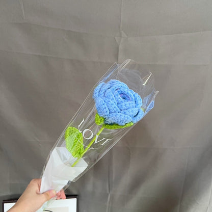 Hand-Knitted Roses Bouquet