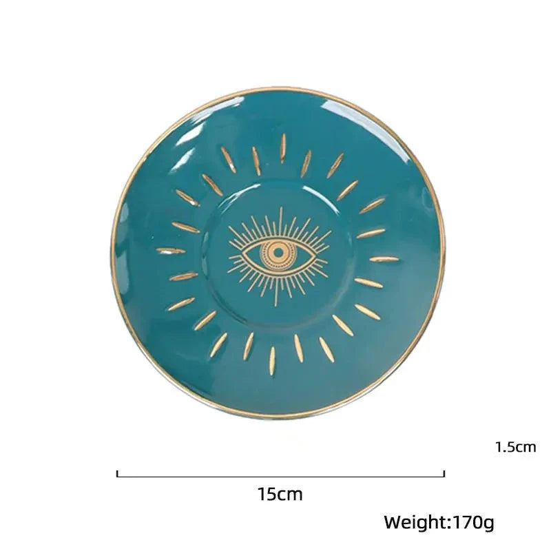 Evil Eye Ceramic Small Plate