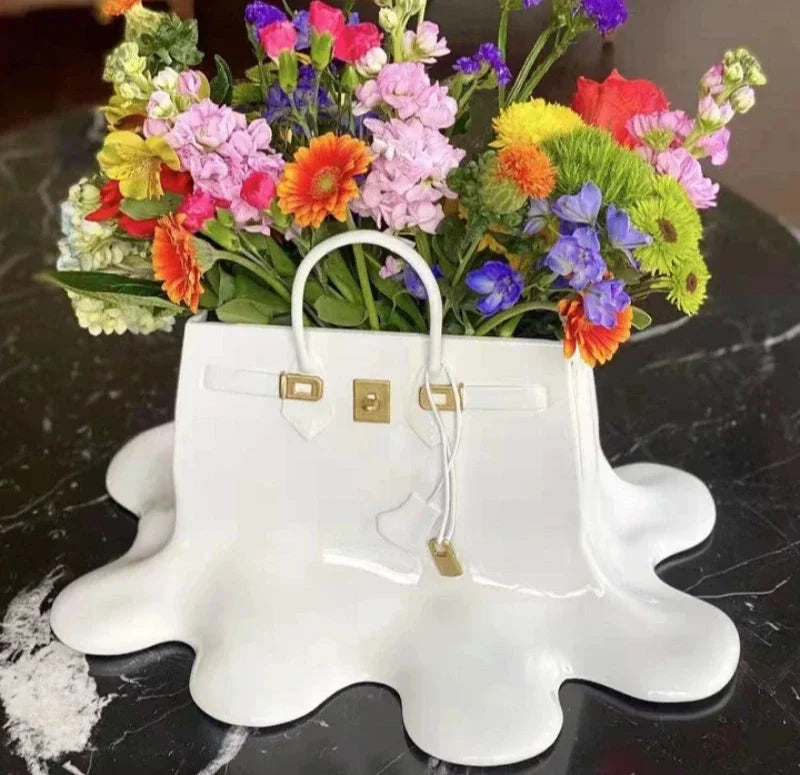 Creative Resin Flower Bag Vase