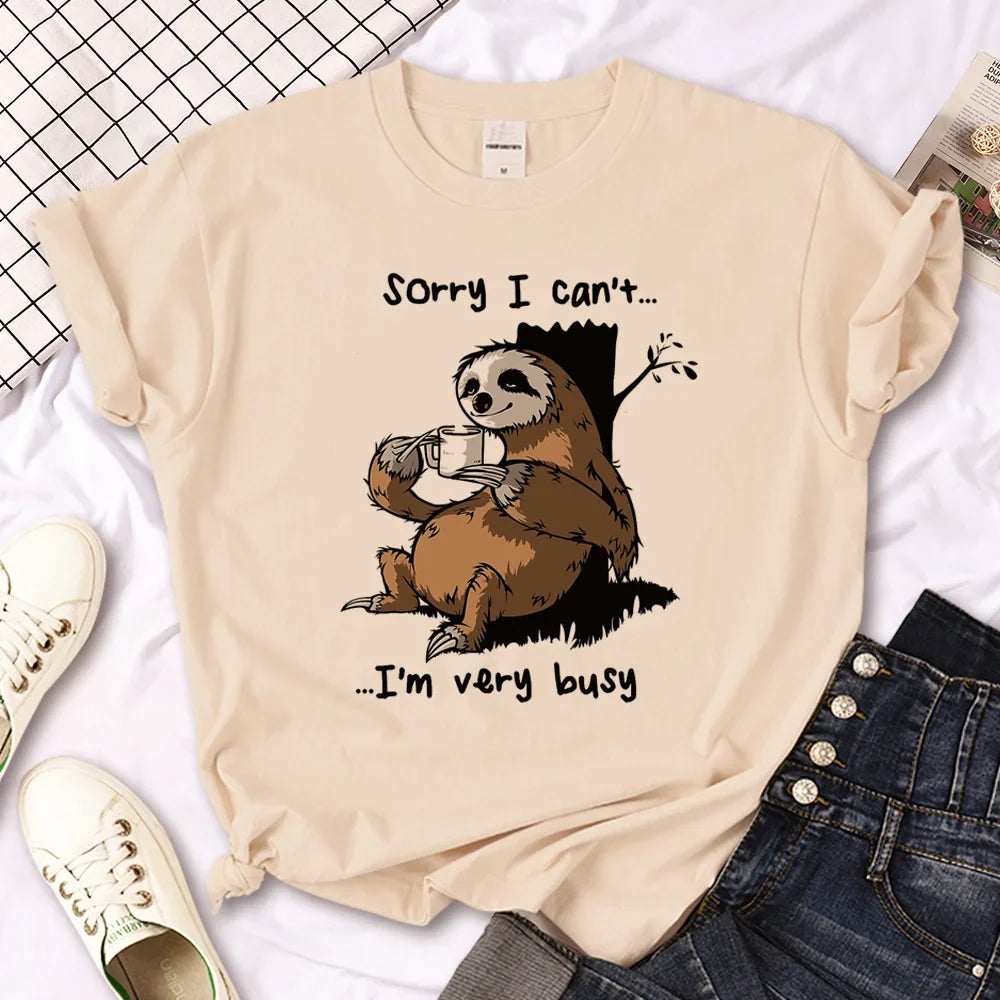 Mignon petit tee-shirt paresseux