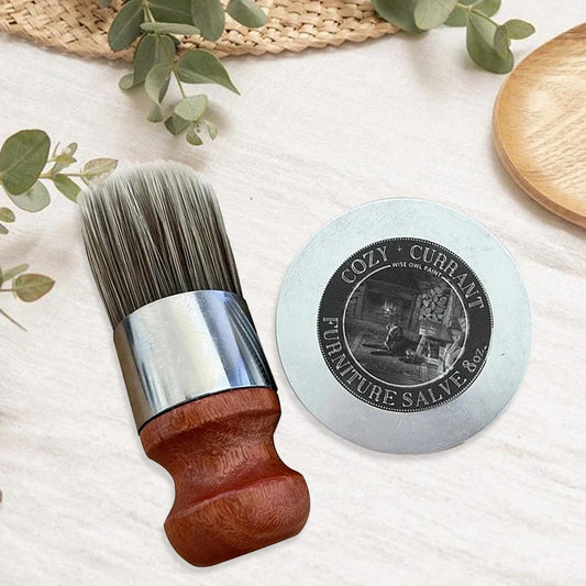 Wise Owl Furniture Salve Entretien du cuir avec brosse