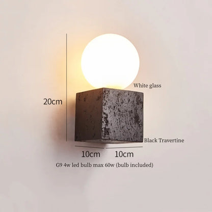 Luna Block Sconce Light