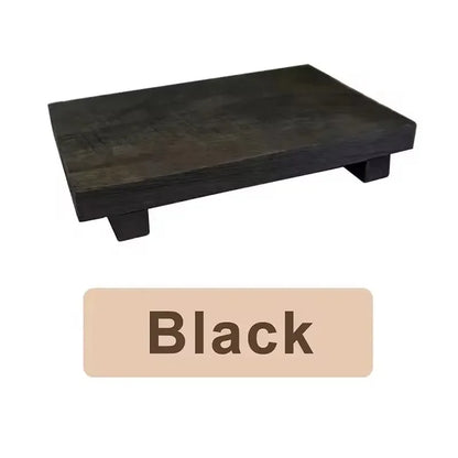 Rustic Wooden Pedestal Stand for Bathroom & Kitchen