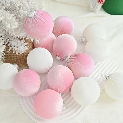 15pcs Velvet Christmas Balls