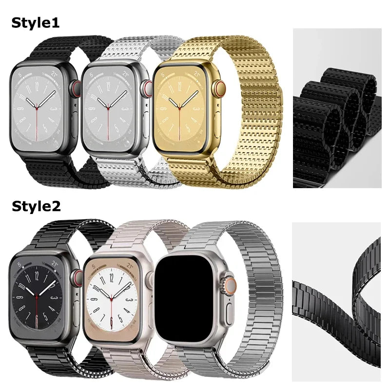 Titanium Luxury Magnetic Metal Strap for Apple Watch