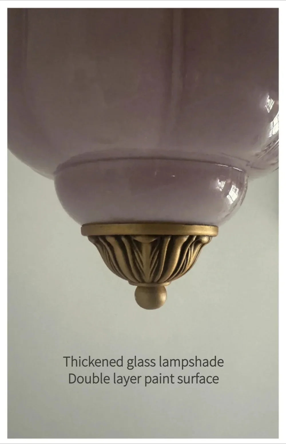 Suspension vintage en verre strié