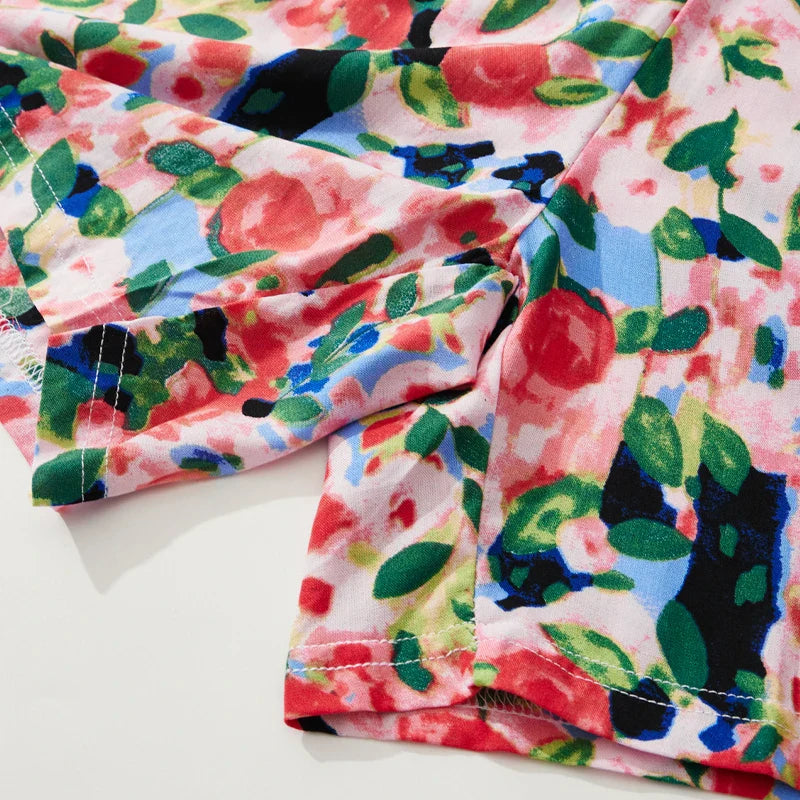 Viscora Floral Check Shorts