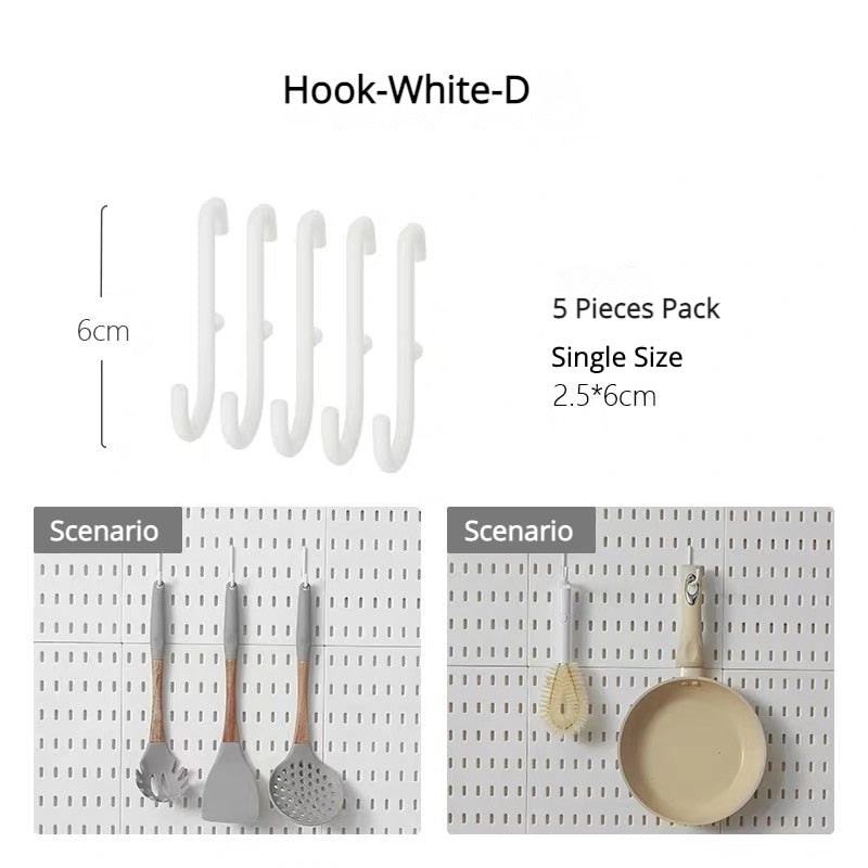 Organizzatore da parete con pannelli forati