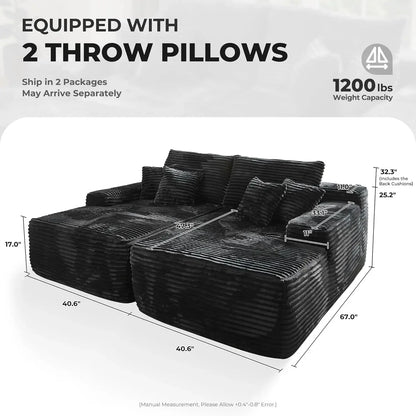 80" CloudNest Luxe Lounger