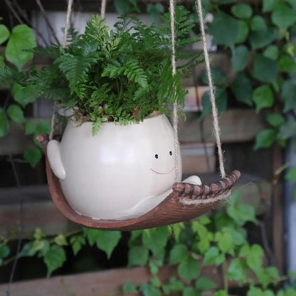 Smiling Swing Flower Pot