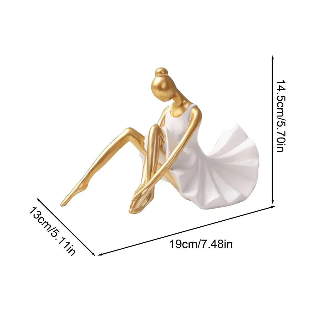 Nordic Style Ballet Girl Statue