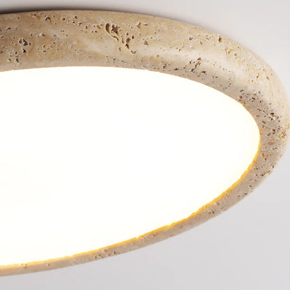 Minimal Natural Stone Disc Shape Ceiling Light