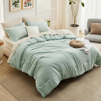 Sage Green Duvet Cover Set