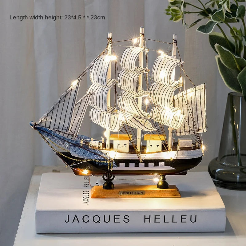 Wooden Sailing Boat Model