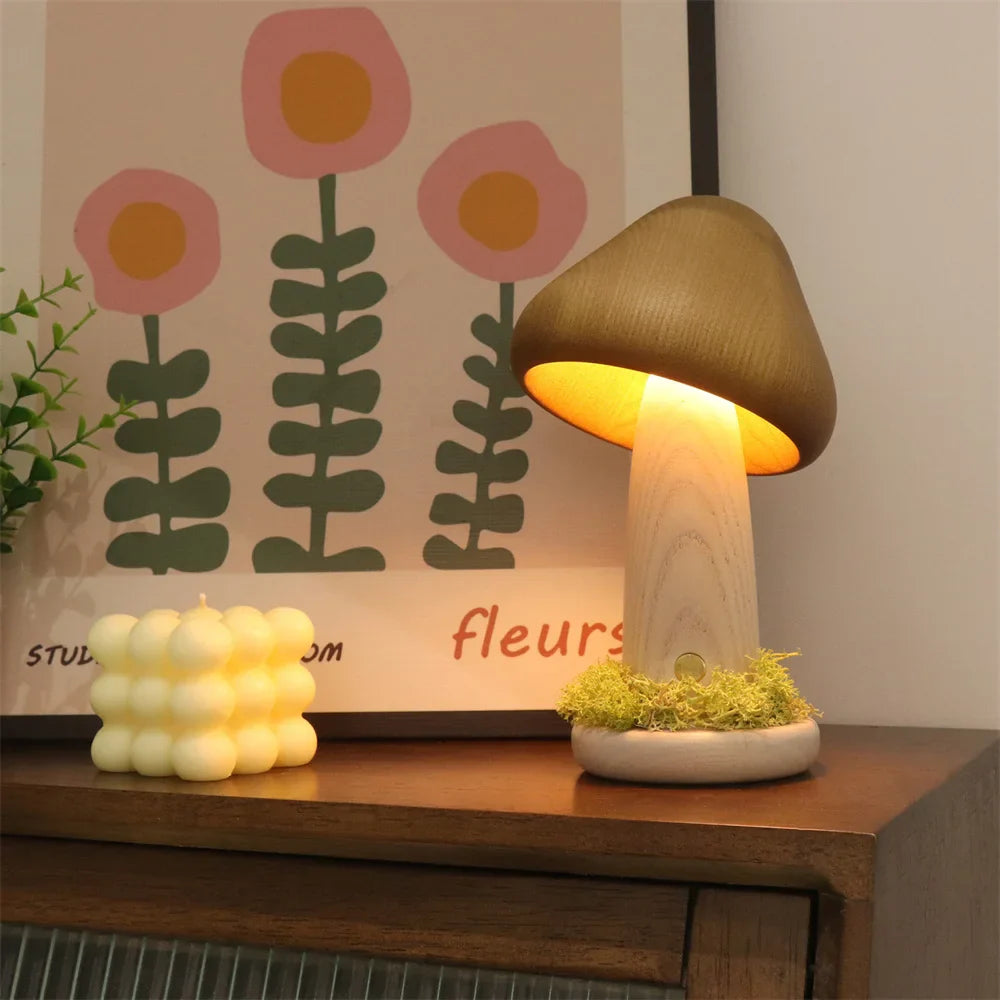 Lampe champignon enchantée