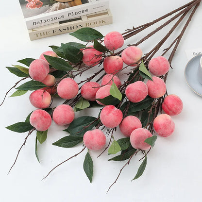 PeachBloss™ Faux Peach Branch