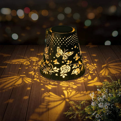 Solar Floral Butterfly Hollow Latern Light