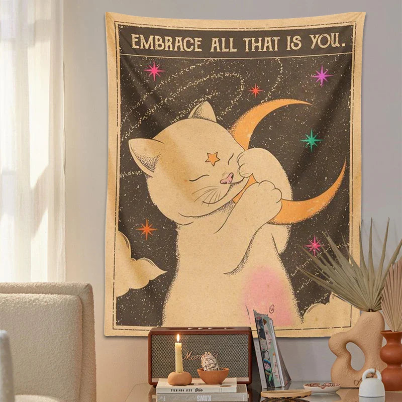 Cat Tapestry Wall Hanging