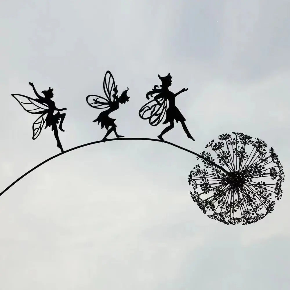 Fairy Dancing with Dandelion Garden Statue