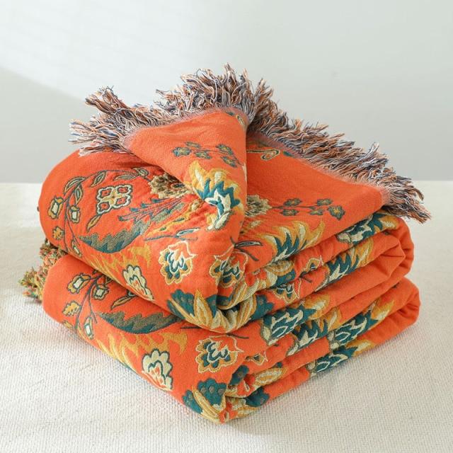 Saffron Throw Blanket