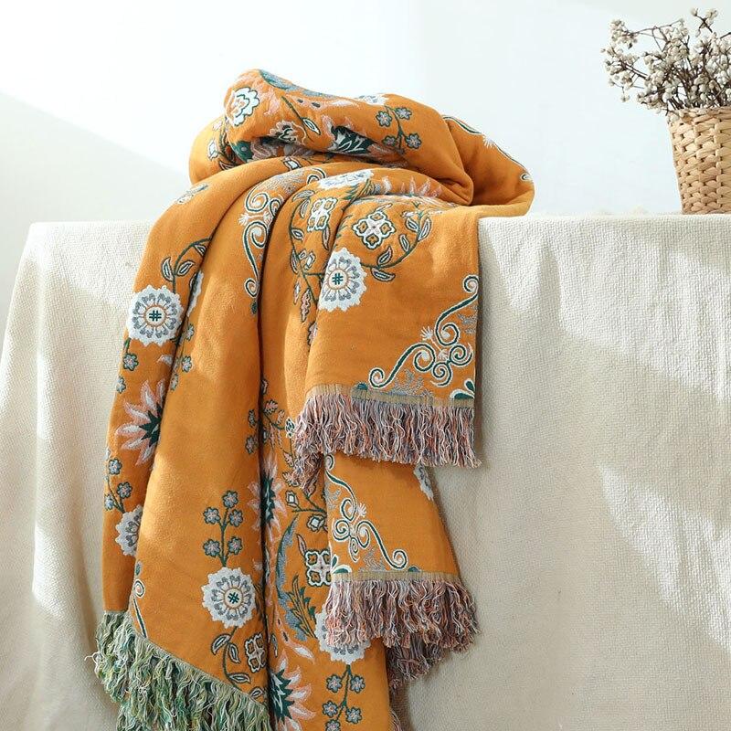 Saffron Throw Blanket