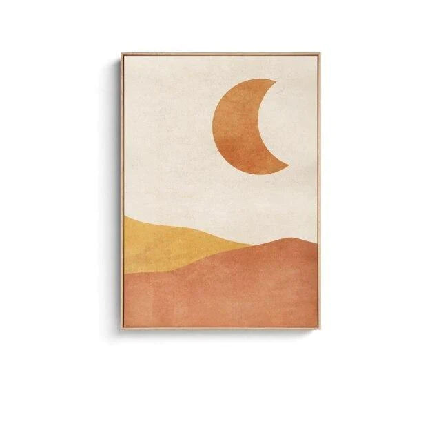 Sahara Sun and Moon Canvas Wall Art