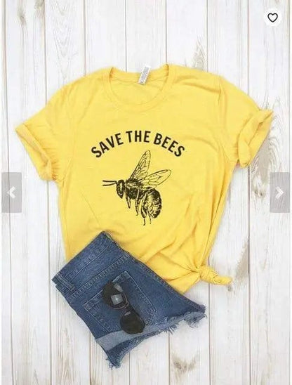 Save The Bees Shirt Crewneck T Shirt Graphic Tee