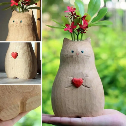 Cute Cat Flower Vase