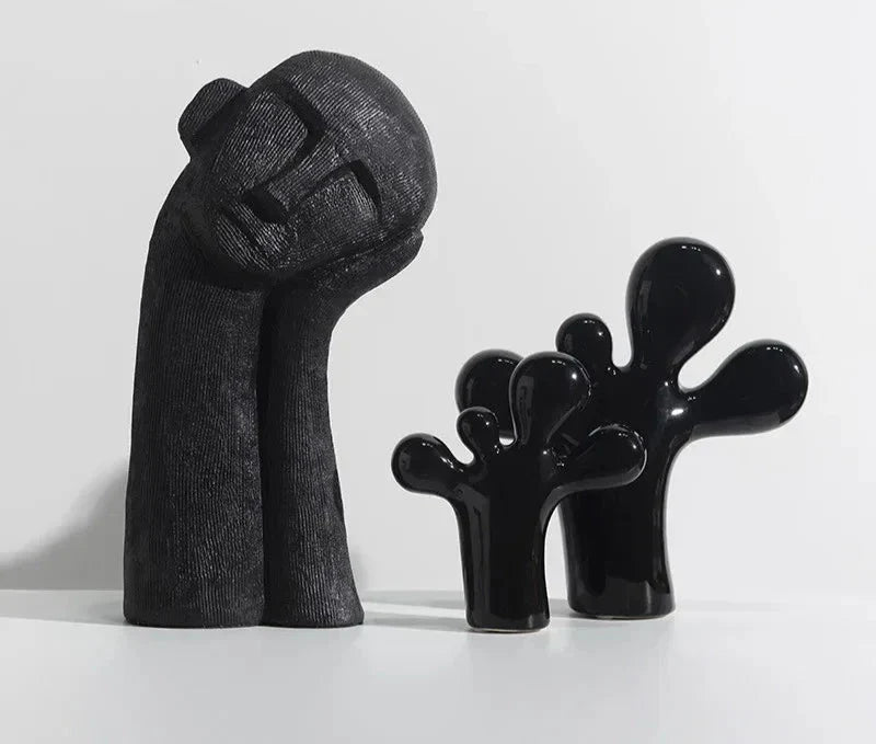 Nordic Style Thinking Head Sculpture