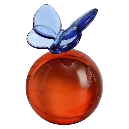 Modern Glass Butterfly and Planet Ball Ornaments