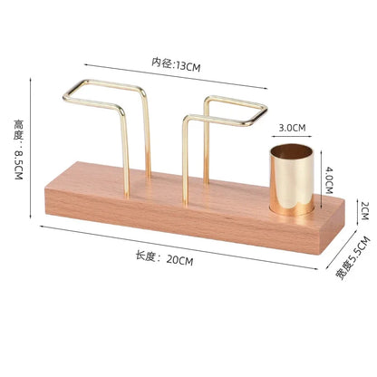 Porte-serviettes en bois moderne