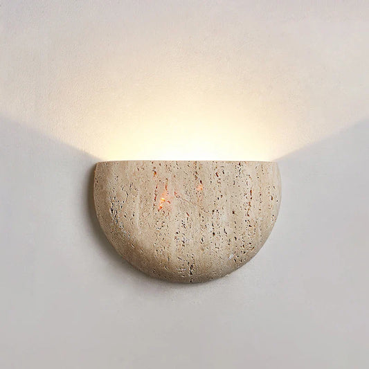 Yellow Stone Wabi Sabi Wall Sconce Light