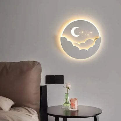 LED Moon and Stars Wall Light