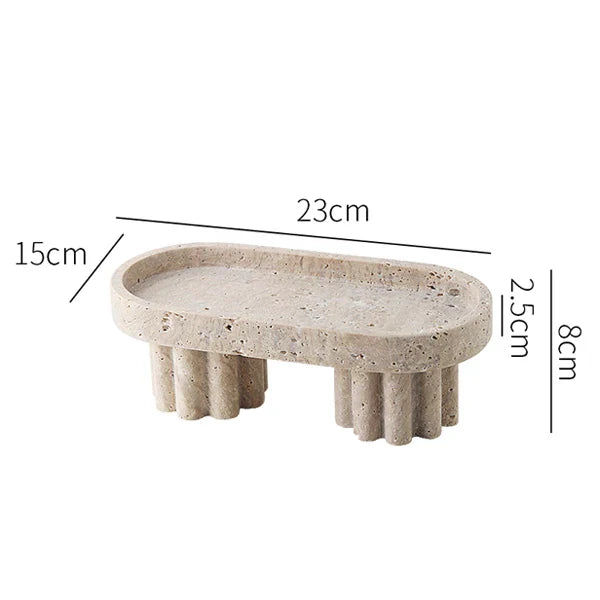 Luxury Travertine Serving Tray