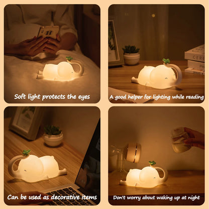 Cute Baby Elephant Night Light