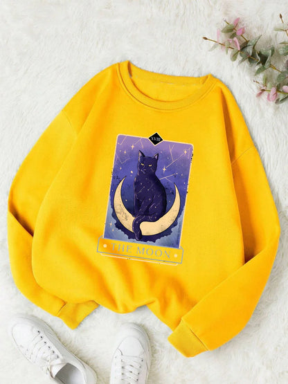 Sweat-shirt Carte de Tarot de la Lune