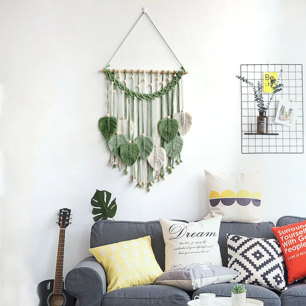 Leaf Macrame Wall Hanging