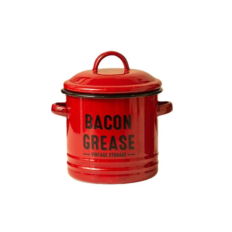 Pots de stockage de graisse de bacon