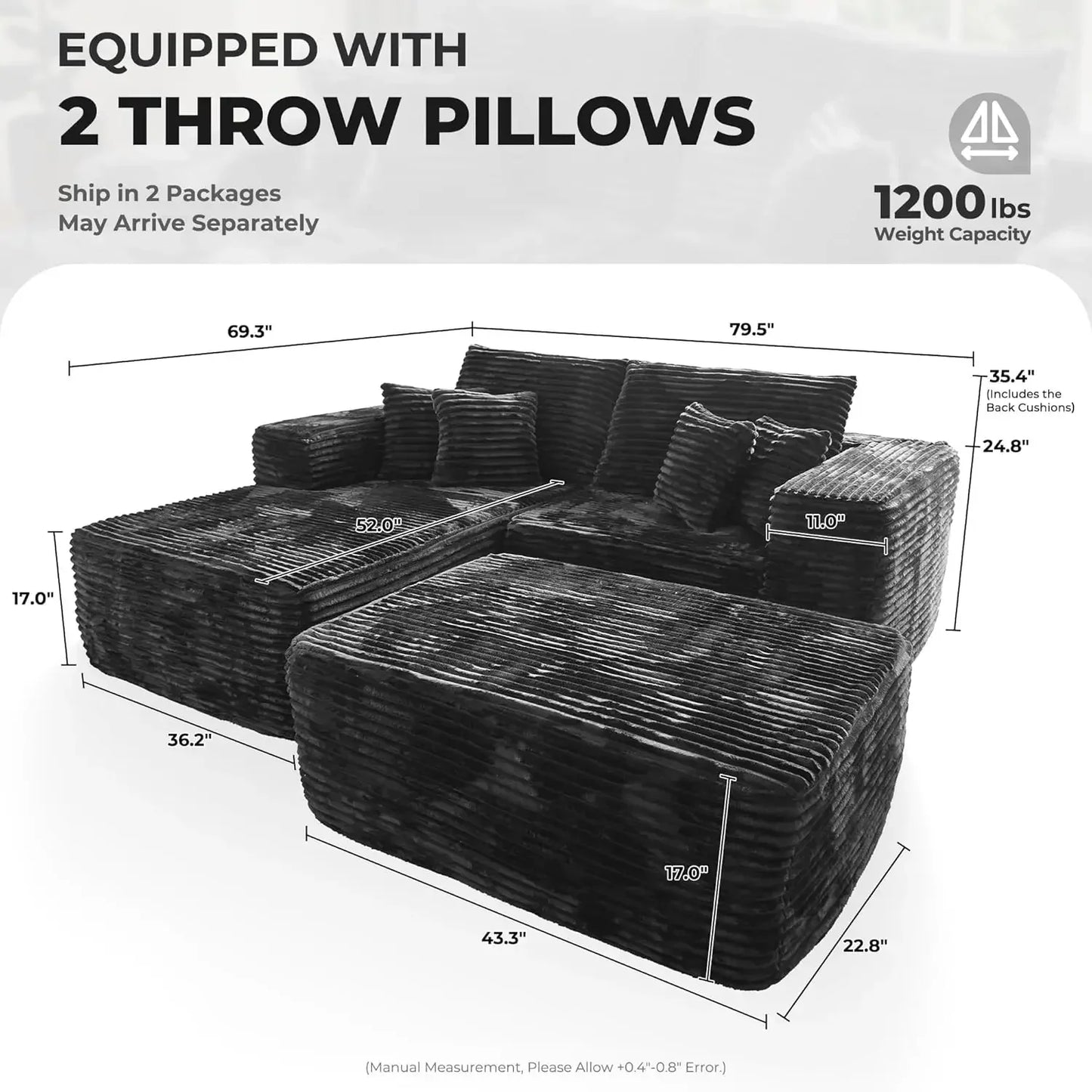 80" CloudNest Luxe Lounger