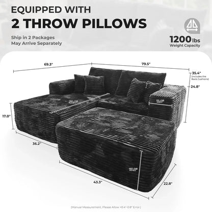 80" CloudNest Luxe Lounger