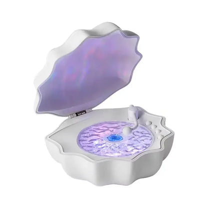 Shell Bluetooth Speaker with 7-Color Aurora Light and White Noise