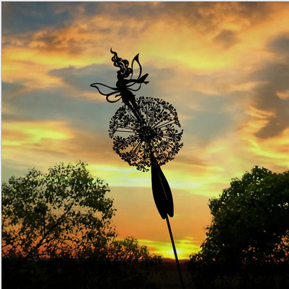 Fairy Dancing with Dandelion Garden Statue