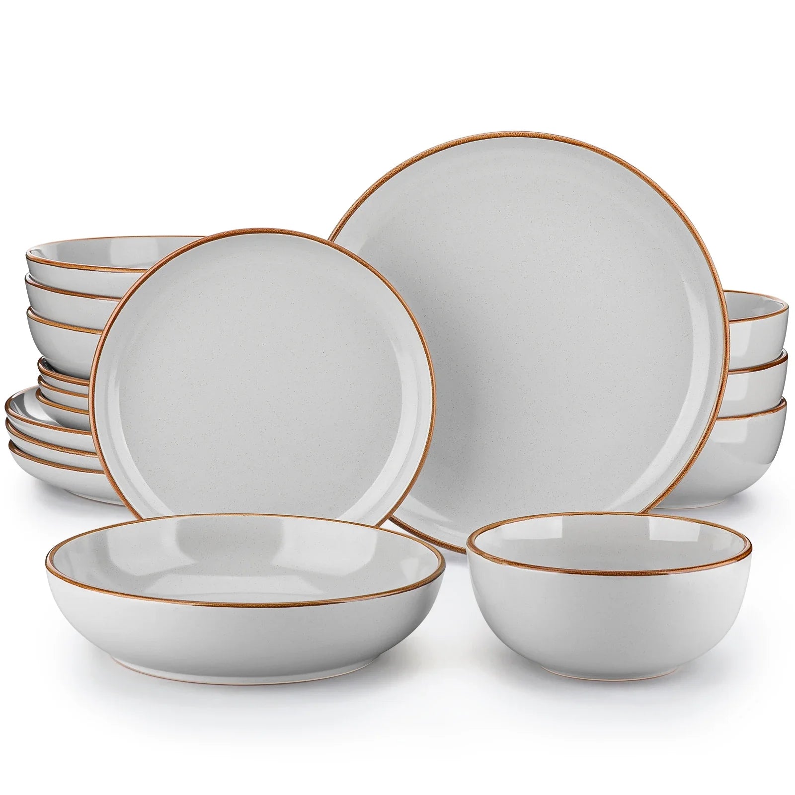 NYMPH Grey-Sesame Glaze Tableware Set