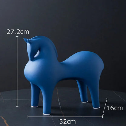 Modern Minimalist Horse Figurines